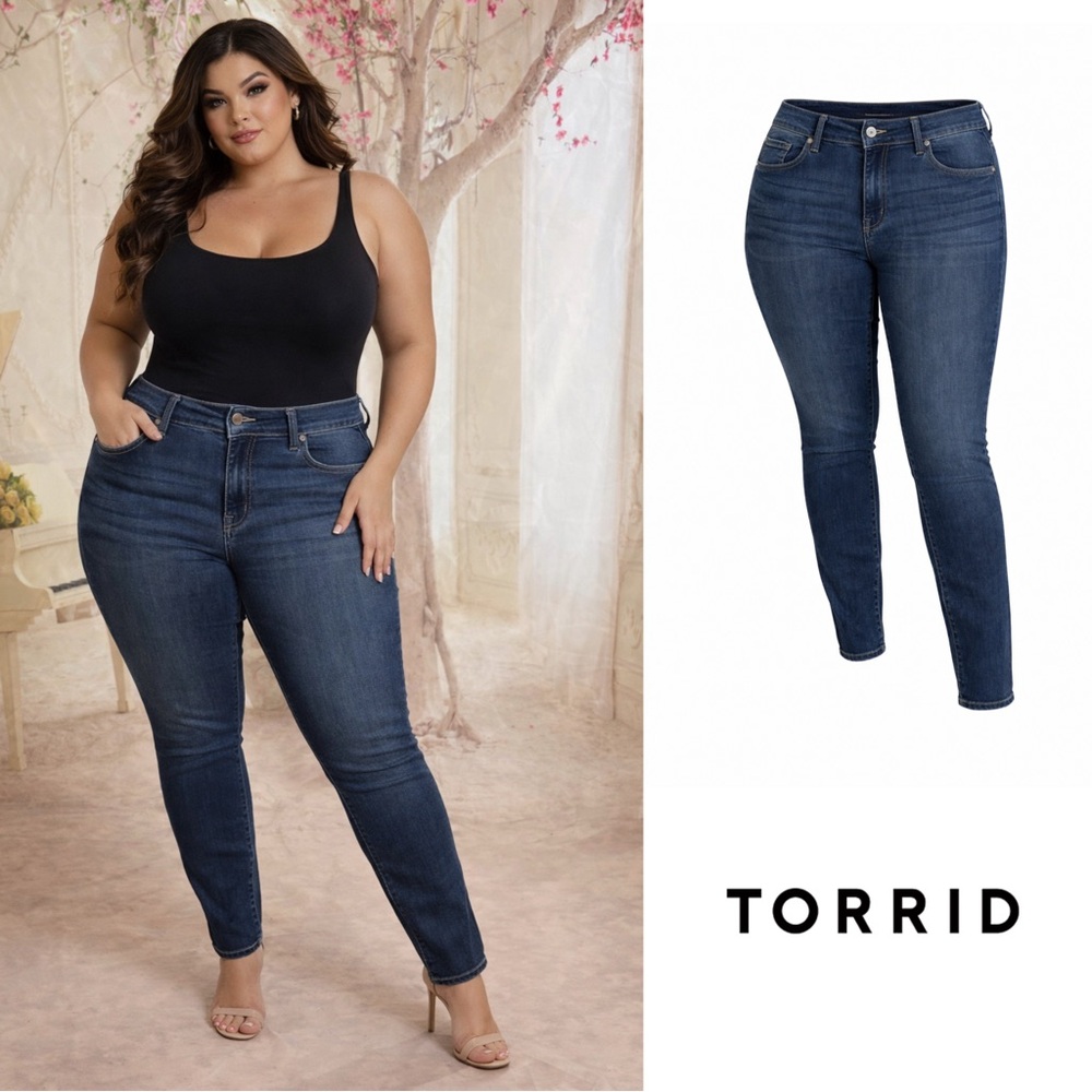NEW Torrid Dark Blue Skinny Jeggings Jeans for Women